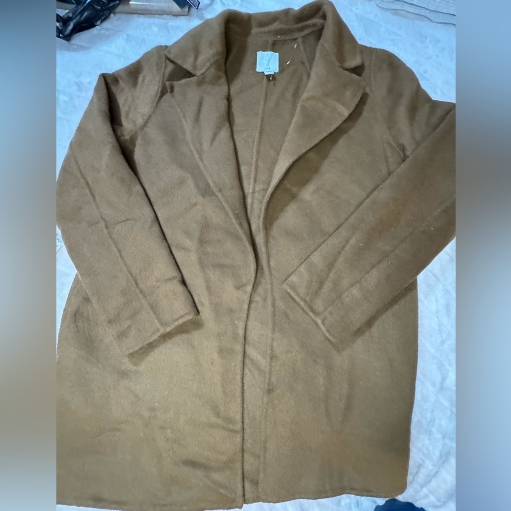 Joie Brown Wool Blend Coat - Picture 2 of 4